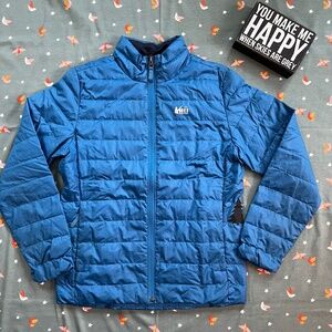 REI Co-op, Kids 650 Down Jacket, Blue, Size Large (14-16)